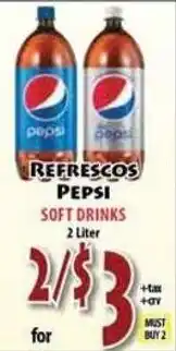 Fresco Supermarket Pepsi soft drinks offer
