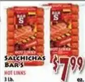 Fresco Supermarket Salichas Bar's Hot Links offer