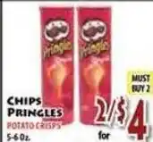 Fresco Supermarket Pringles potato crisps offer