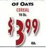 Fresco Supermarket year round oats cereal offer