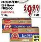 Fresco Supermarket Imperial foam bowls offer