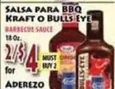 Fresco Supermarket Kraft o Bulls Eye Barbecue Sauce offer