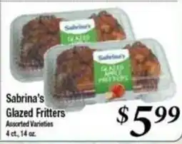 Ferndale Foods Sabrina's Glazed Fritters offer