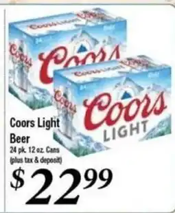Ferndale Foods Coors Light Beer offer