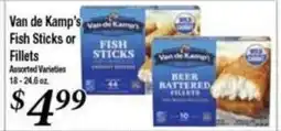 Ferndale Foods Van de Kamp's Fish Sticks or Fillets offer