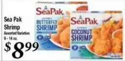 Ferndale Foods Sea Pak Shrimp offer