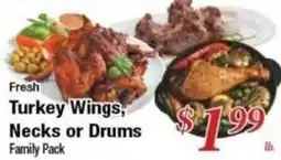 Ferndale Foods Fresh Turkey Wings, Necks or Drums offer