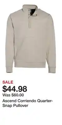 Cabela's Ascend Corriendo Quarter-Snap Pullover offer