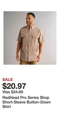 Cabela's RedHead Pro Series Shop Short-Sleeve Button-Down Shirt offer