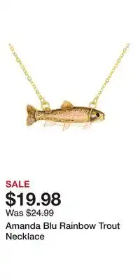 Cabela's Amanda Blu Rainbow Trout Necklace offer