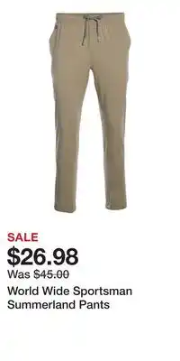 Cabela's World Wide Sportsman Summerland Pants offer