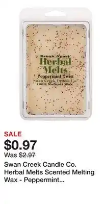 Cabela's Swan Creek Candle Co. Herbal Melts Scented Melting Wax - Peppermint Twist offer