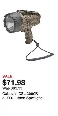 Cabela's Cabela's CSL 3000R 3,000-Lumen Spotlight offer