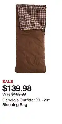 Cabela's Cabela's Outfitter XL -20° Sleeping Bag offer