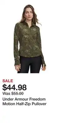Cabela's Under Armour Freedom Motion Half-Zip Pullover offer