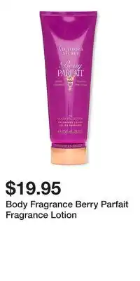 Victoria's Secret Body Fragrance Berry Parfait Fragrance Lotion offer