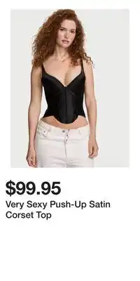 Victoria's Secret Very Sexy Push-Up Satin Corset Top offer