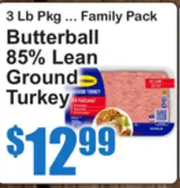 SuperFresh Butterball 85% Lean Ground Turkey offer