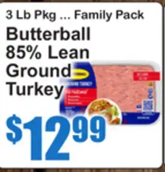 SuperFresh Butterball 85% Lean Ground Turkey offer