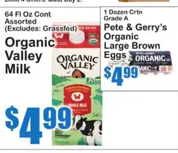 SuperFresh Organic Valley Milk offer