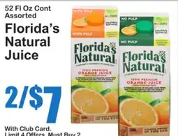 SuperFresh Florida's Natural Juice offer