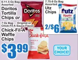 SuperFresh Doritos Tortilla Chips or Chick-Fil-A Waffle Chips offer