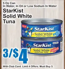 SuperFresh StarKist Solid White Tuna offer