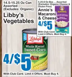 SuperFresh Libby's Vegetables offer