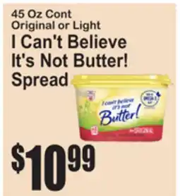 SuperFresh I Can't Believe It's Not Butter! Spread offer