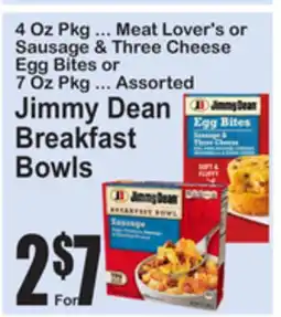 SuperFresh Jimmy Dean Breakfast Bowls offer
