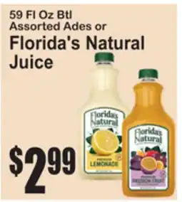SuperFresh 59 Fl Oz Btl Assorted Ades or Florida's Natural Juice offer