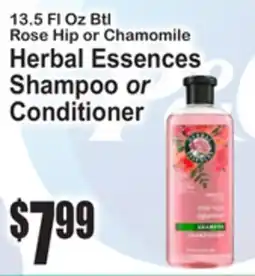SuperFresh Rose Hip or Chamomile Herbal Essences Shampoo or Conditioner offer