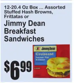 SuperFresh 12-20.4 Oz Box ... Assorted Stuffed Hash Browns, Frittatas or Jimmy Dean Breakfast Sandwiches offer