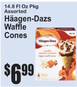 SuperFresh 14.8 FL Oz Pkg Assorted Häagen-Dazs Waffle Cones offer