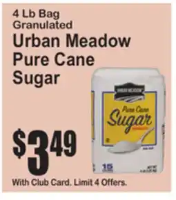 SuperFresh 4 Lb Bag Granulated Urban Meadow Pure Cane Sugar offer