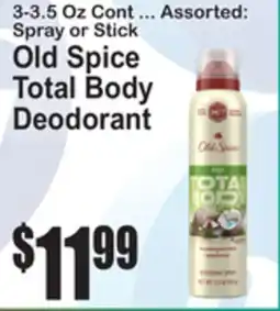 SuperFresh Old Spice Total Body Deodorant offer