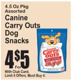 SuperFresh Canine Carry Outs Dog Snacks offer