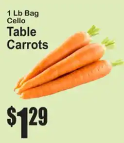 SuperFresh Table Carrots offer