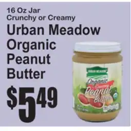 SuperFresh Urban Meadow Organic Peanut Butter offer