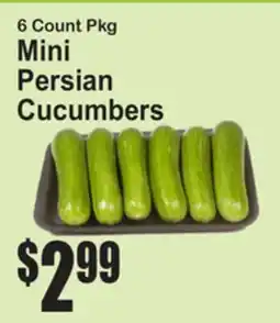SuperFresh Mini Persian Cucumbers offer