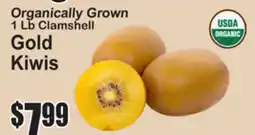 SuperFresh USDA ORGANIC Organically Grown 1 Lb Clamshell Gold Kiwis offer