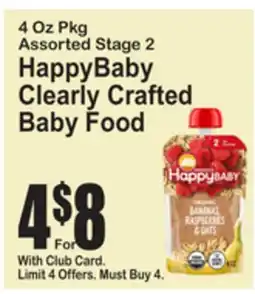 SuperFresh HappyBaby Clearly Crafted Baby Food offer