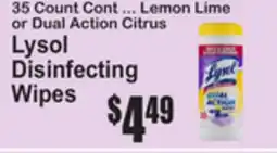 SuperFresh Lysol Disinfecting Wipes offer