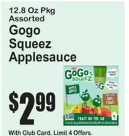 SuperFresh Assorted Gogo Squeez Applesauce offer