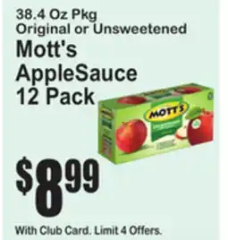 SuperFresh Mott's AppleSauce offer