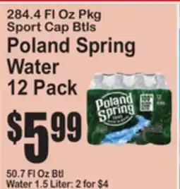SuperFresh Poland Spring Water offer