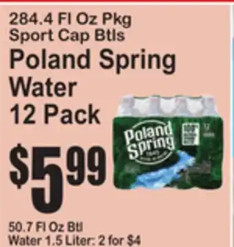 SuperFresh Poland Spring Water offer