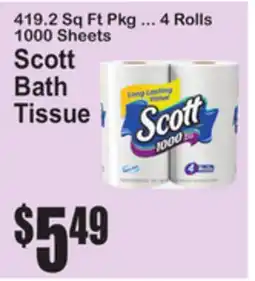 SuperFresh Scott Bath Tissue offer