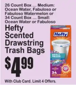 SuperFresh Hefty Scented Drawstring Trash Bags offer