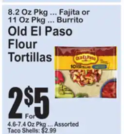 SuperFresh Old El Paso Flour Tortillas offer